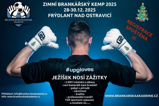 Vánoční brankářský kemp 2025 – Ježíšek nosí zážitky